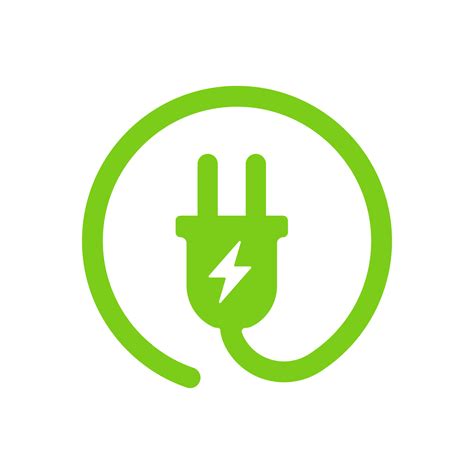 Green Electric Charger Vector Icon In A Circle 7167611 Vector Art At