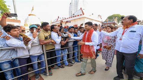 Sambalpur T Secy Visits Maa Samalei Templedevelopment Project