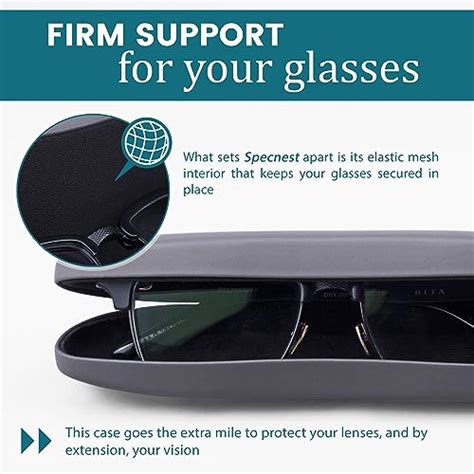 Specnest Eye Glass Case Thin And Slim Hard Shell Glasses Case For