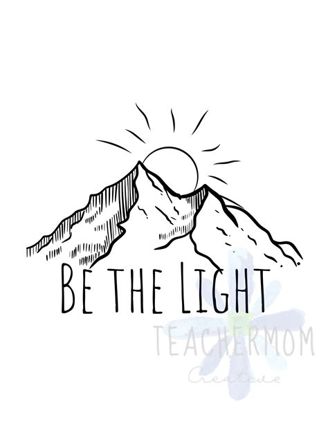 Be the Light PNG Bible Verse Digital Designs Light of the - Etsy