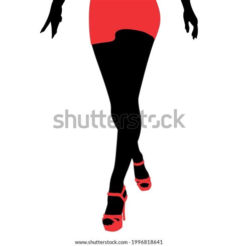 Sexy Beautiful Female Legs High Heel Stock Vector Royalty Free 1996818641 Shutterstock