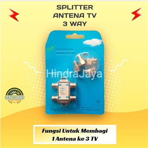 Jual Splitter Antena TV 3 Way Splitter 3 Cabang Shopee Indonesia