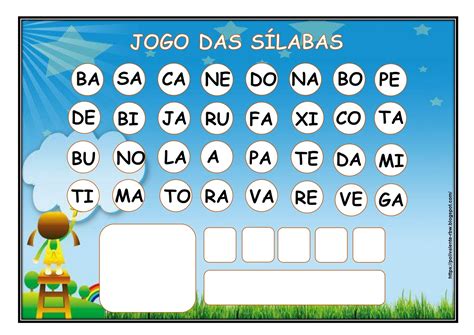 Jogo Das Silabas Online - POLIVALENTE: JOGO DAS SÍLABAS