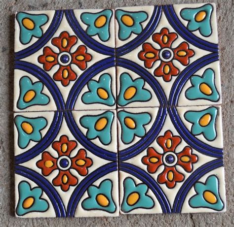 6 piezas Azulejos 6x6 o 4x4 hecho a mano Etsy España Azulejos de