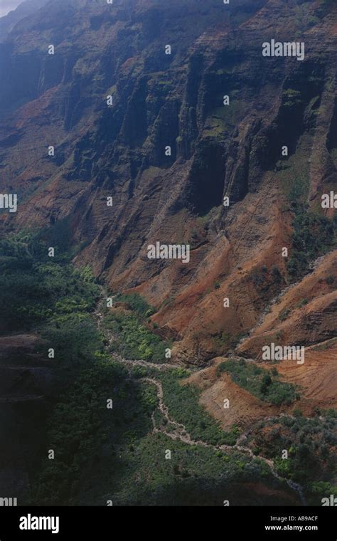 Aerial of Kauai Stock Photo - Alamy