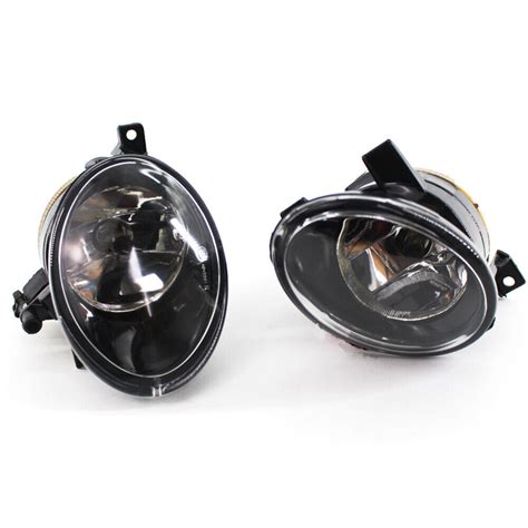 Pair Front Bumper Convex Lens Fog Lights Lamps Fits VW Golf Jetta MK6