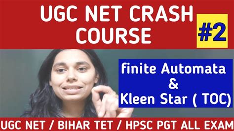 Finite Automata Kleen Star Closure Toc Ugc Net Crash