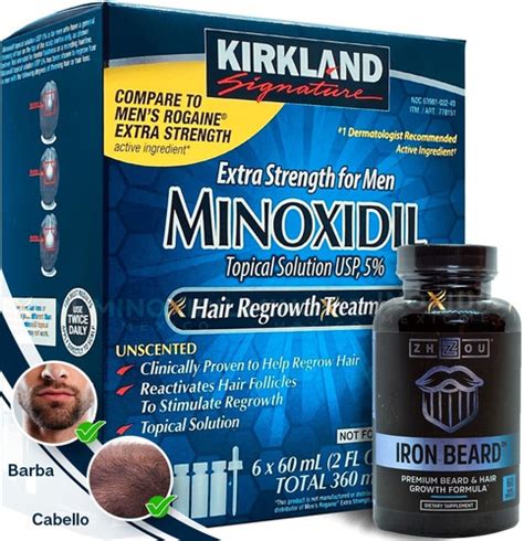 Barba Increíble Minoxidil 5 Vitaminas Premium 60 Caps