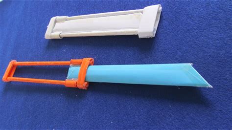 Как сделать складной нож с помощью бумаги - бумаги нож - Игрушка меч ...