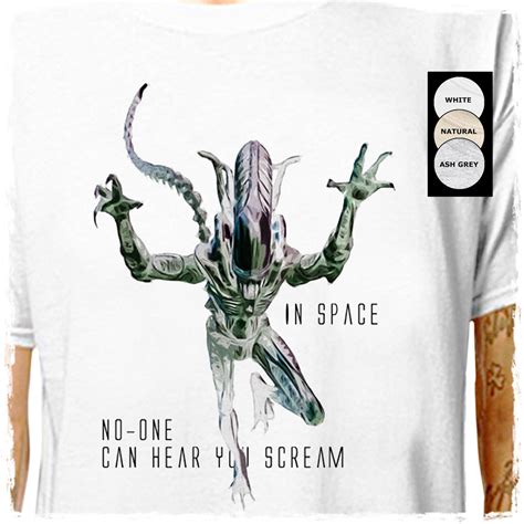 Alien Xenomorph 100 Cotton T Shirt Space Monster Cult Etsy