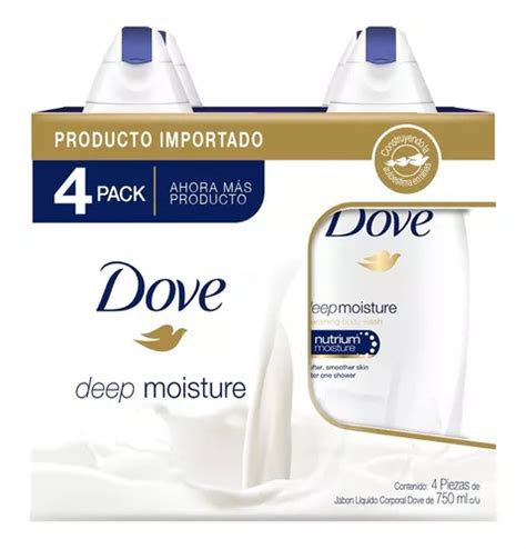 Jabon Corporal Liquido Dove 4 Pzas