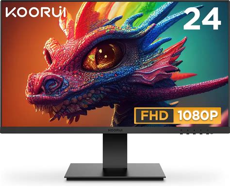 Koorui 24 Zoll Gaming Monitor Mit Lautsprecher Va Fhd 1920 1080p