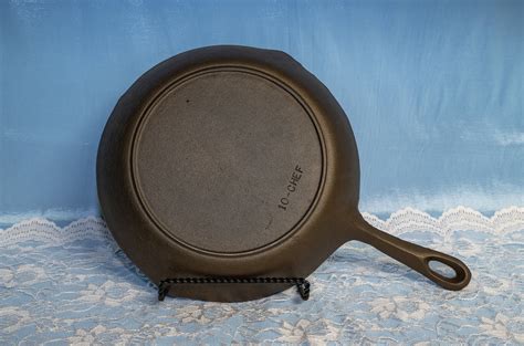 Chef Skillet Birmingham Stove And Range Bsr Cast Iron Etsy