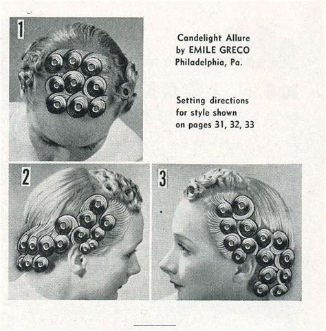 The Dc Metro Retro Pin Curl Guide From The 40s Vintage Haircuts Rockabilly Hair Pin Curls