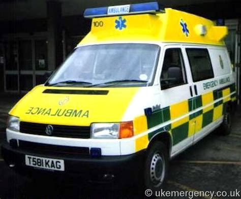 T581 KAG A Volkswagen Collet Emergency Ambulance UK Emergency Vehicles