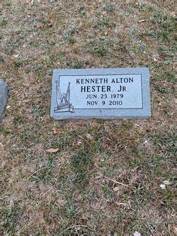 Kenneth Alton Hester M Morial Find A Grave