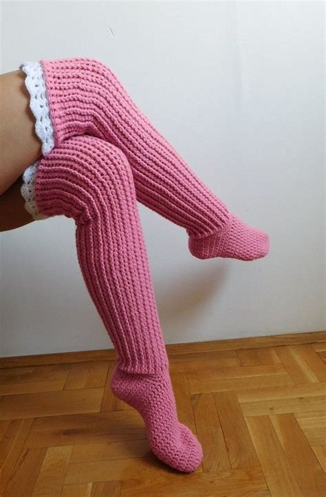 Crochet Over The Knee Socks Free Pattern