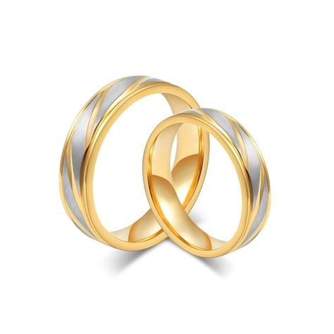 Bobijoo Jewelry Alliance Bague Anneau Dor L Or Fin Acier Bross