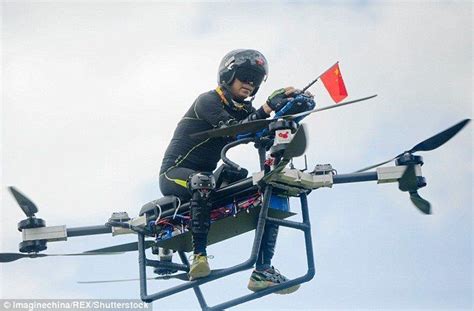 Drone Homemade : It's a 'flying motorbike'! Impressive homemade drone takes off with | Custom ...