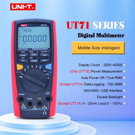 Buy Uni T Ut A Ut B Ut C Ut D Ut E Digital Multimeter Ture Rms Ac