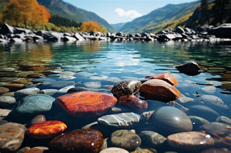 Premium Photo River Stones