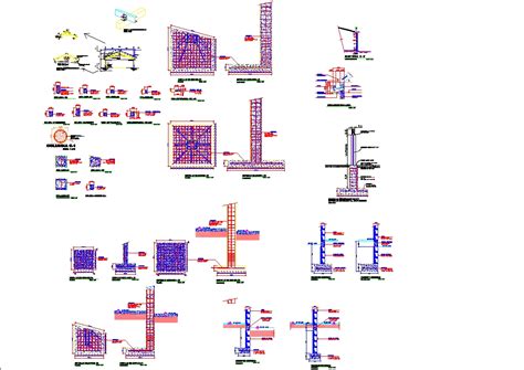 Detalle De Zapatas Y Columnas En AutoCAD CAD 909 21 KB Bibliocad