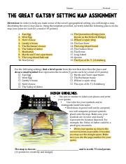 The Great Gatsby Setting Map Assignment Answer Key