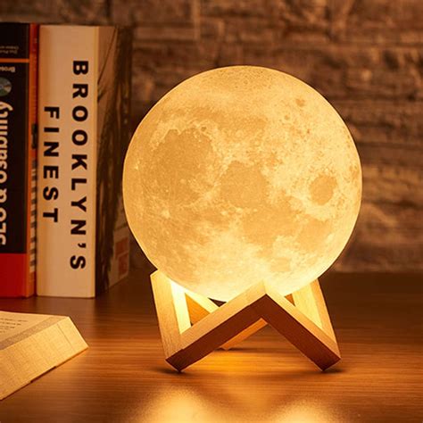 Amazon Moon Lamp Welkey Plus 16 Colors 3D Printing LED Night