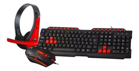 Kit Gamer C3tech Teclado E Mouse Gk 20bk Headset Ph 30bk