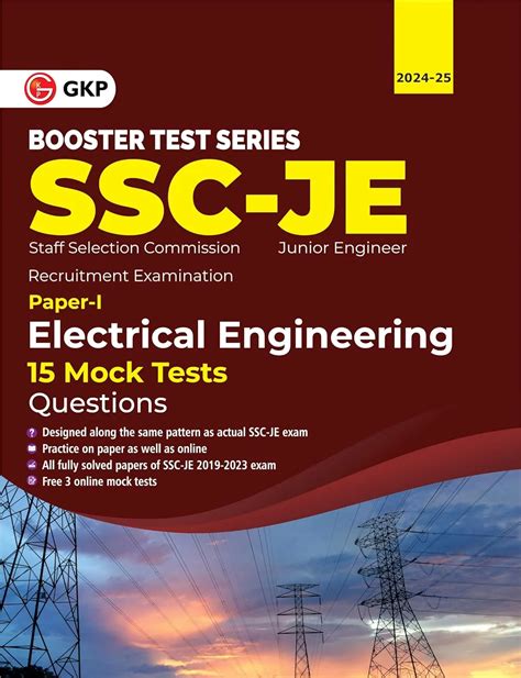 Buy GKP SSC 2024 Booster Test Series JE Paper I Electrical