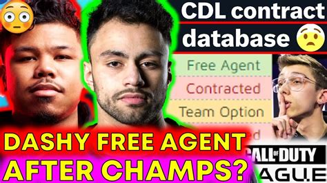 Cdl Contract Rostermania Leaked Optic Dashy Free Agent Youtube