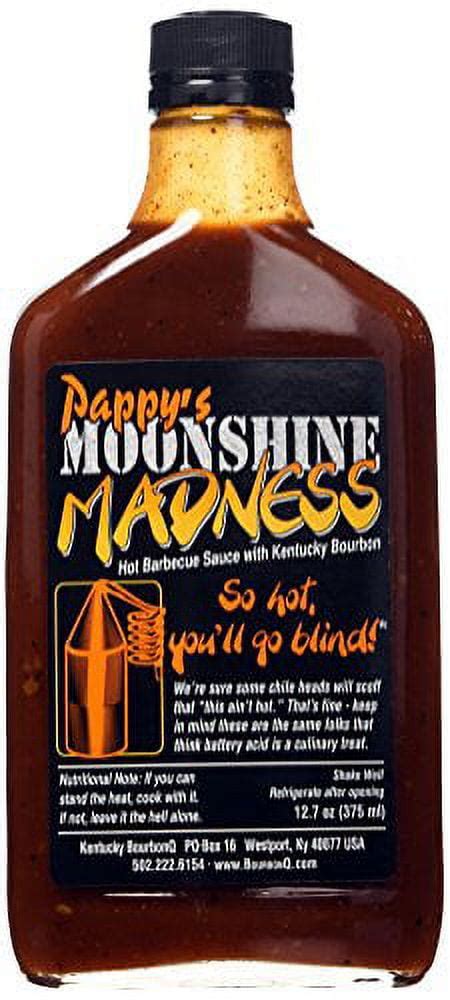 Bourbon Q Bbq Sauce Pappys Moon Shine Madness 127 Oz