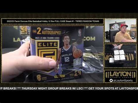 Panini Donruss Elite Basketball Hobby Box Full Case Break