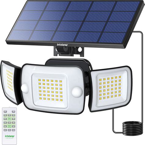 Intelamp Solar Security Lights Outdoor Motion Sensor 2 In 1 Separate