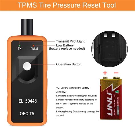 Gm Tpms Relearn Reset Tool Oec T Super El Auto Tire