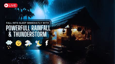 Insomnia Relief To Sleep Fast In Minutes With Torrential Rain