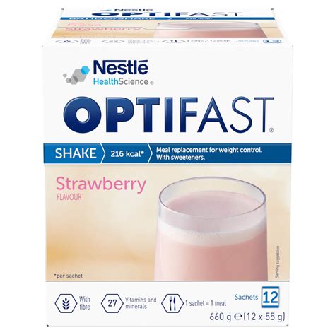 OPTIFAST Shakes - Strawberry - Box of 8 | OPTIFAST® UK