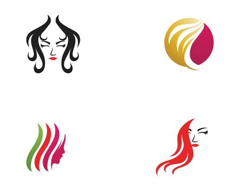 Hair And Face Salon Logo Vector Templates 599845 Vector Art At Vecteezy