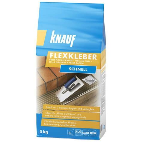 Fliesenkleber Flexm Rtel Knauf Flexkleber Schnell Kg Wandfliesen