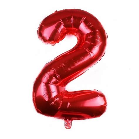 32 Inch Giant Red 0 9 Number Foil Balloons 2 Artofit