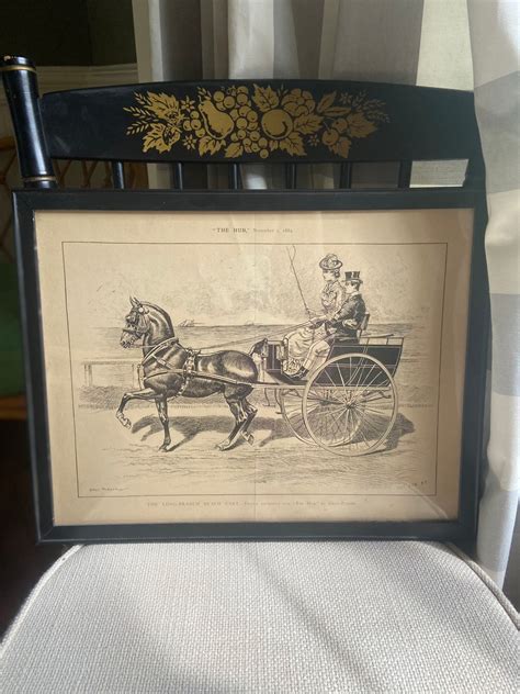 1800s Rare Horse & Carriage Sketch - Etsy