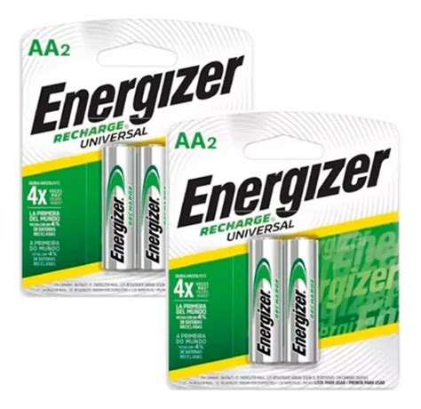 Pila Recargable Energizer Aa Mah Pack X Pilas Original