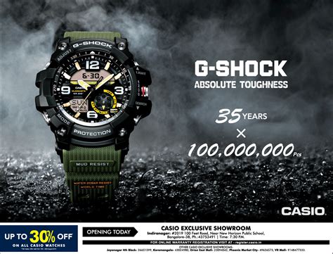 Casio G Shock Absolute Toughness Watch Ad Times Of India Bangalore