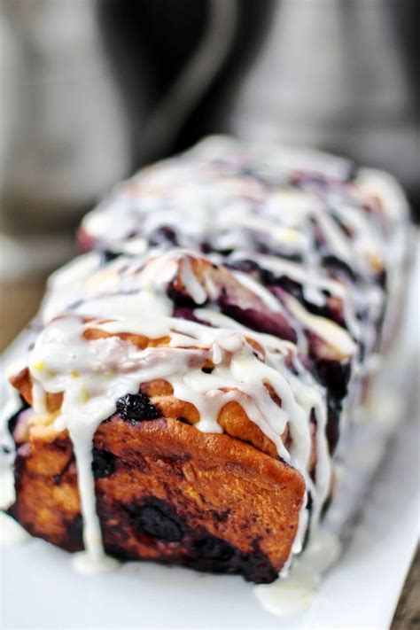 Roasted Blueberry Pull Apart Loaf Karens Kitchen Stories