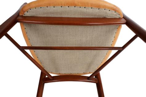 Finn Juhl NV46 Chair In Teak And Natural Leather For Niels Vodder At