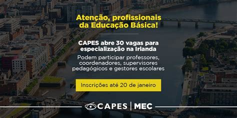 Capes On Twitter Est Aberto At De Janeiro De O Prazo Para