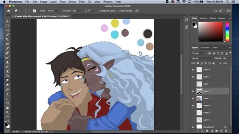 Allura And Lance Cheek Kiss Allurance Voltron Speedpaint Youtube