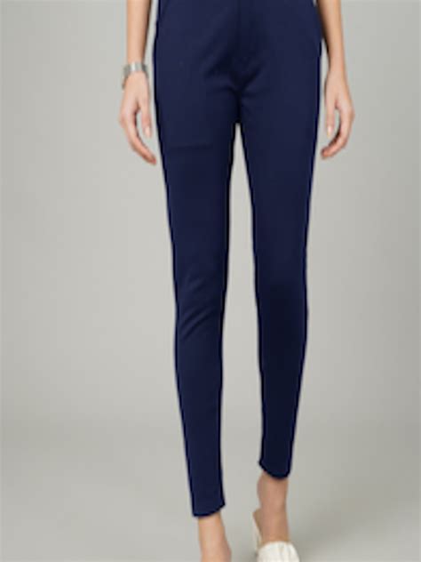 Buy FITHUB Women Sharp Slim Fit High Rise Formal Trousers Trousers