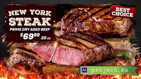 Steak And Burger Restaurant Promo 50747 After Effects Templates профессиональные проекты для