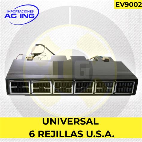 EVAPORADOR UNIVERSAL 6 REJILLAS USA REF EV9002 IMPORTACIONES AC ING